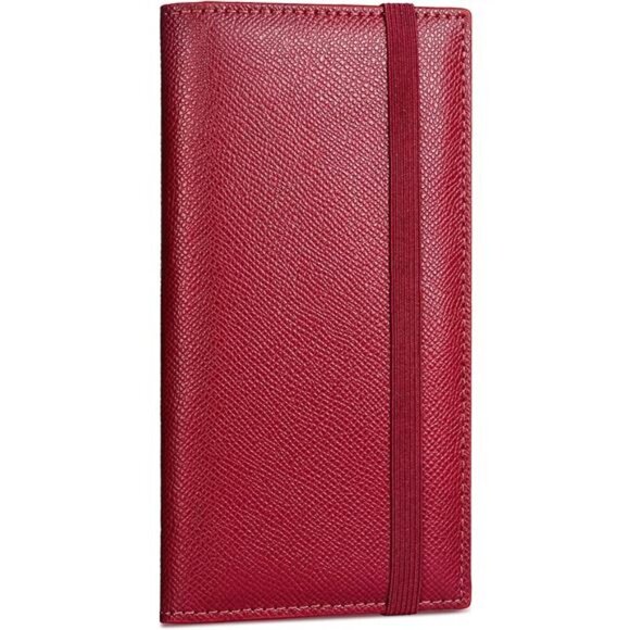 Checkbook Cover for Personal Checkbook Dark Red - Picture 1 of 7